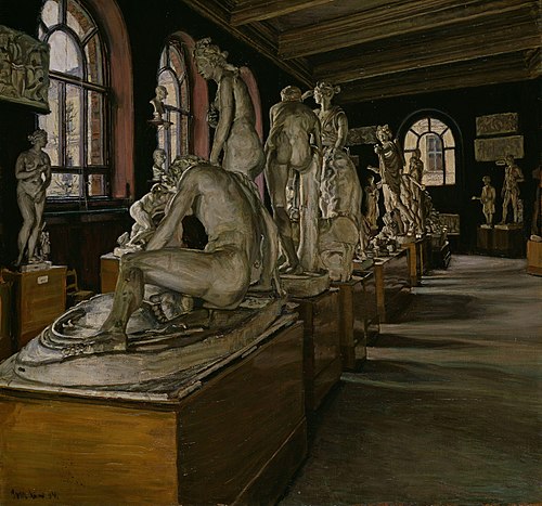 Interior from the National Gallery, Oslo, 1904, Ivar Lund