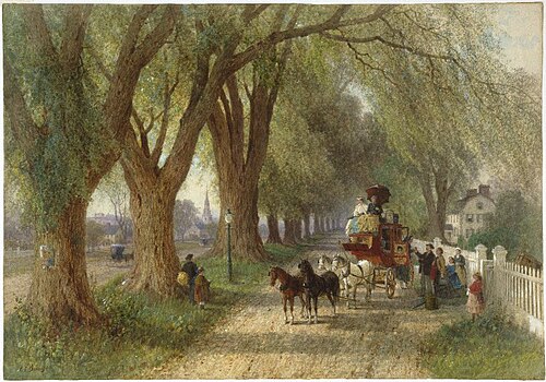 Coaching in New England, 1876, Albert Fitch Bellows