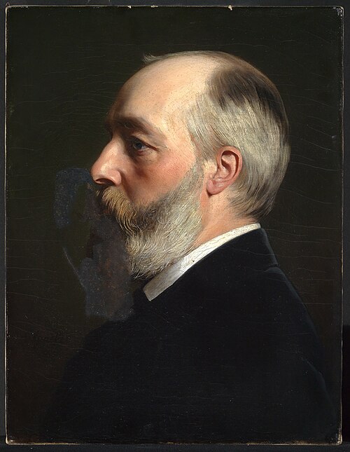 Bildnis des Malers Ernst Kunde, 1869, Albert Graefle