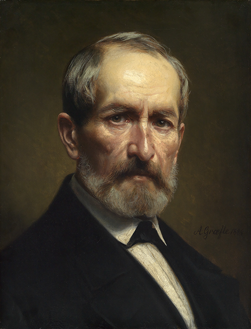 Selbstbildnis, 1884, Albert Graefle