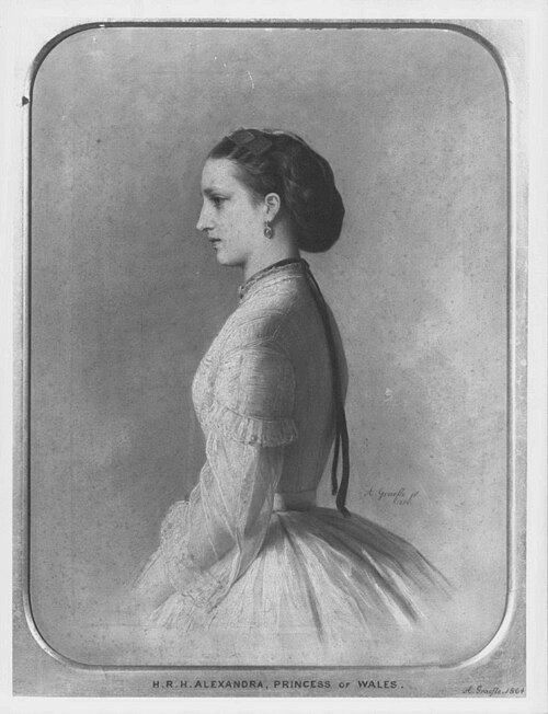 Alexandra, Princess of Wales (1844-1925), 1864, Albert Graefle