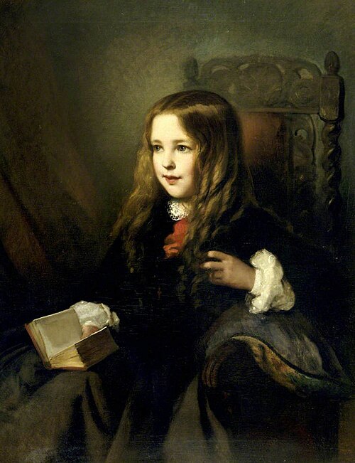 Laura Beatrice Elton, Mrs George Gibbs (1842-1911), as a young girl, 1850, Albert, Sr. Ludovici