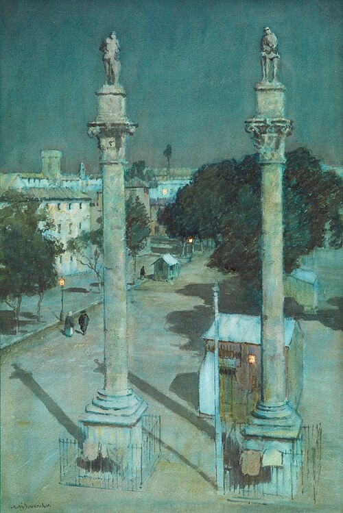 Moonlight - Alameda De Hércules, Seville, , Albert Moulton Foweraker