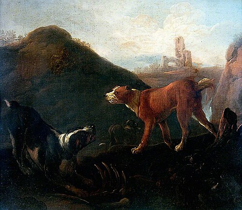 Two Dogs, , Johann Heinrich Roos