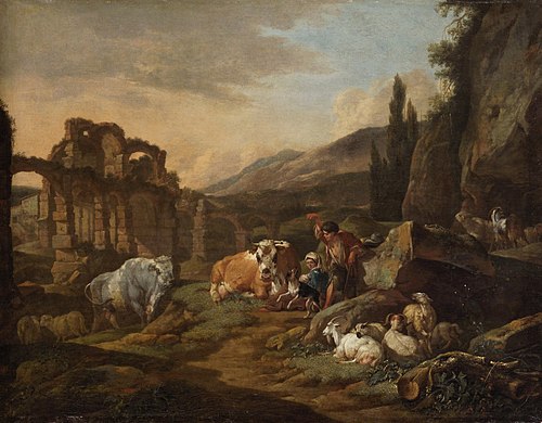 Landschaft mit Tieren, 1682, Johann Heinrich Roos