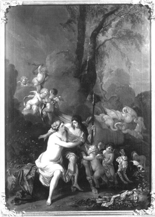 Venus und Adonis, 1680, Johann Heinrich Roos