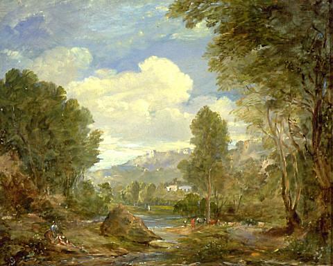 An Italian landscape, 1842, Albin Martin