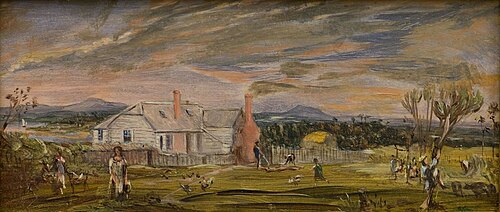Stour Homestead, Artist’s Farm, East Tamaki, 1855, Albin Martin