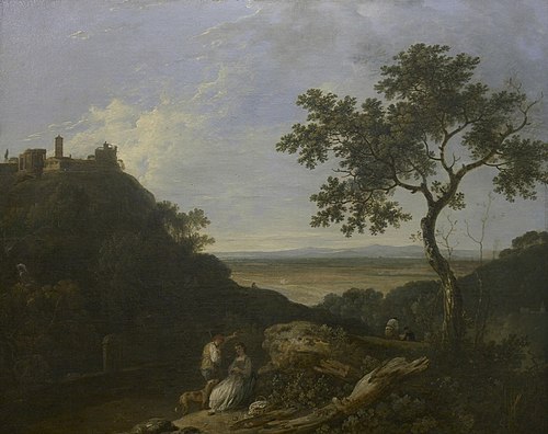 Tivoli–Temple of the Sibyl and the Campagna, 1762, Richard Wilson