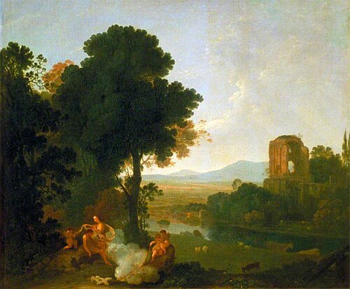 Classical Landscape with Venus and Adonis, 1755, Richard Wilson