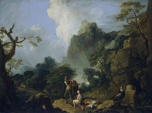 Landscape with Banditti: The Murder, 1752, Richard Wilson