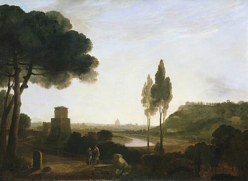 Rome from the Ponte Molle, 1754, Richard Wilson