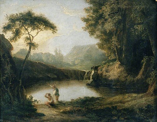 Landscape with a Lake and Figures, 1765, Richard Wilson