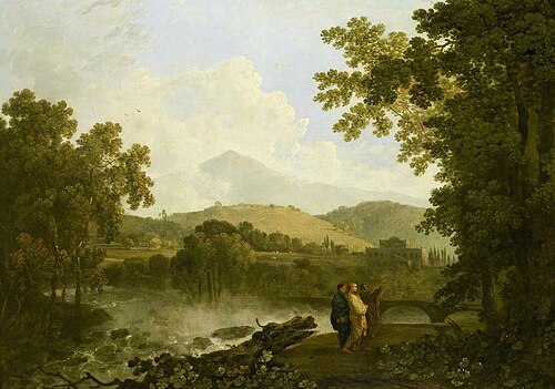Cicero and his two Friends, Atticus and Quintus, at his Villa at Arpinum, 1769, Richard Wilson