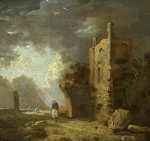 Ruined Tower with Figure, 1770, Richard Wilson