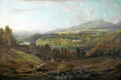 Landscape (Mountain and Cows), , Richard Wilson