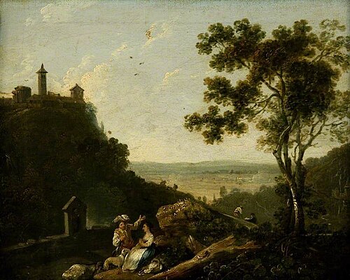 View near Tivoli, 1854, Richard Wilson