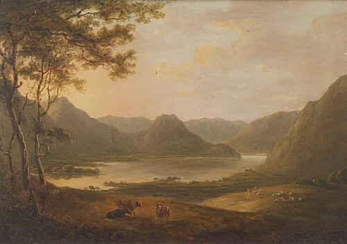 Crummock Lake from near Loweswater Chapel, 1750, Richard Wilson