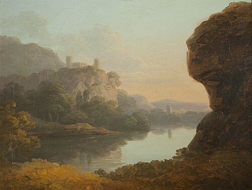 Castle near Lake, , Richard Wilson