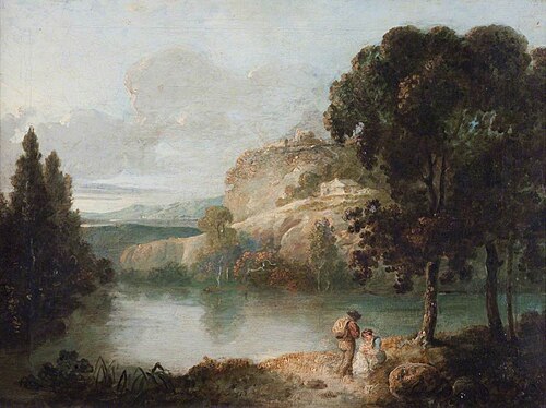 Landscape with Two Figures, , Richard Wilson