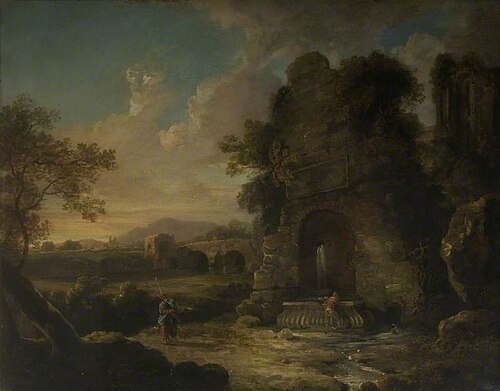 Bridge Ruins and a Fountain, , Richard Wilson