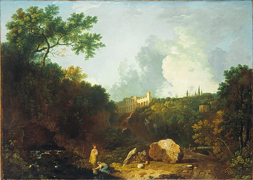 Distant View of Maecenas' Villa, Tivoli, 1756, Richard Wilson