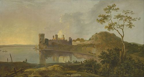 A Summer Evening (Caernarfon Castle), 1764, Richard Wilson