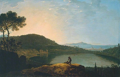 Lake Avernus and the Island of Capri, 1760, Richard Wilson