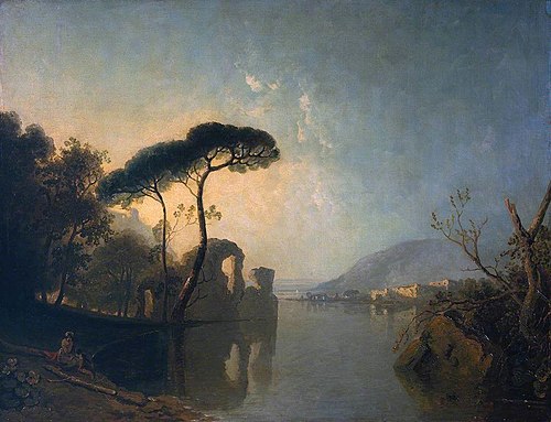Lake, Ruin and Pine Trees, 1767, Richard Wilson