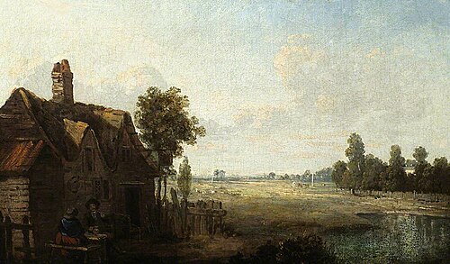 The Cock Tavern, Cheam, Surrey, 1745, Richard Wilson