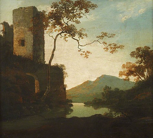 Classical Landscape with a Tower, 1767, Richard Wilson
