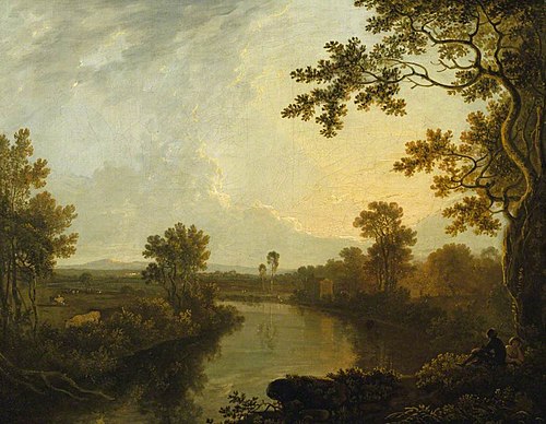View on the River Dee, near Eaton Hall, Cheshire, 1760, Richard Wilson