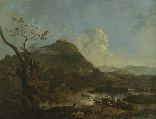 Castell Dinas Bran, 1780, Richard Wilson