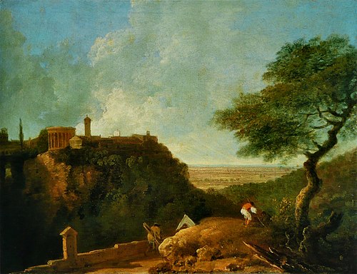 The Temple of the Sibyl, Tivoli, 1752, Richard Wilson