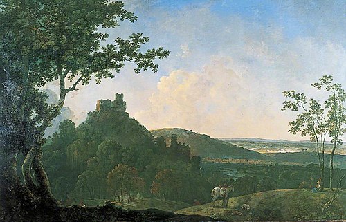 Okehampton Castle, 1772, Richard Wilson