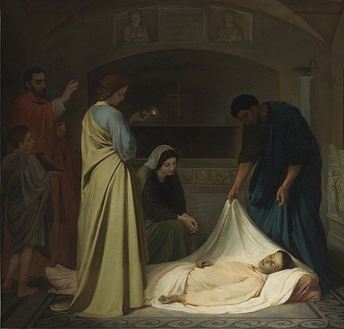L'enterrament de Sant Llorenç, 1862, Alejo Vera Estaca