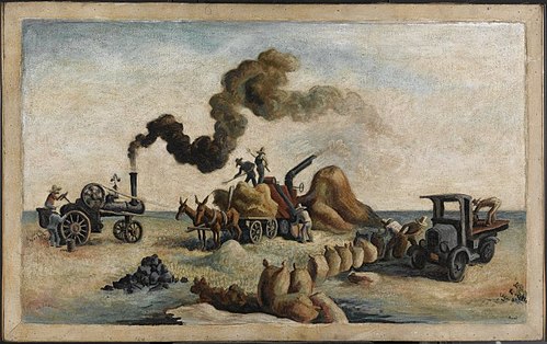 Champs de riz de Louisiane, 1928, Thomas Hart Benton