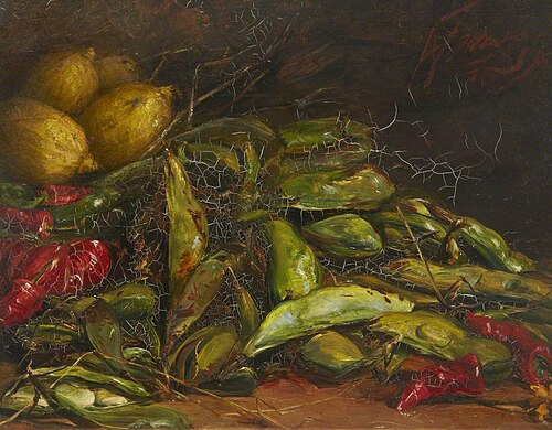 Still Life, Beans and Red Pepper Pods, , Alexander, the younger Fraser