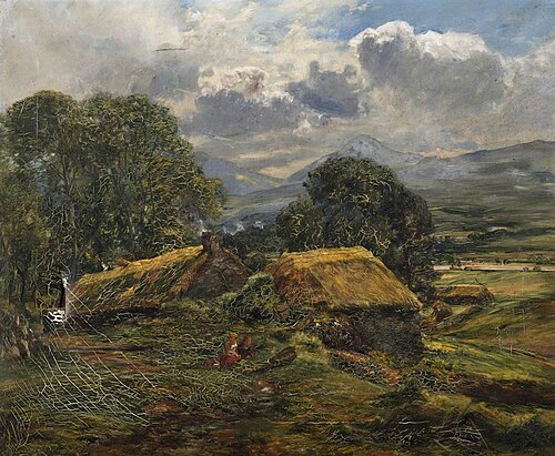 Highland Landscape with Crofts, , Alexander, the younger Fraser