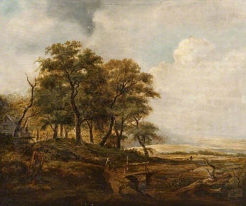 Landscape with a Rustic Bridge, , Alexander, the younger Fraser