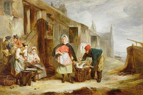 A Scene at Newhaven, 1841, Alexander Fraser