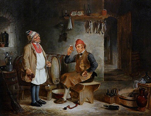 Ale Cellar, Tapping the Barrel, 1854, Alexander Fraser
