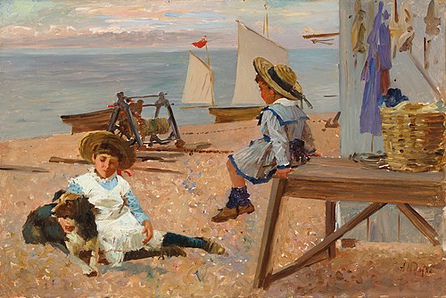 A summer's day on the beach, , Alexander M. Rossi
