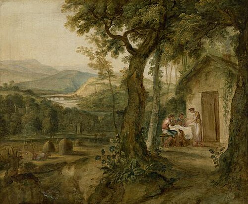 A View near Perth, Landscape from Milton's 'L'Allegro', 1773, Alexander Runciman