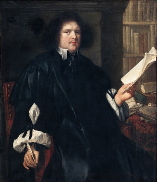 Portrait de gentilhomme écrivain, , Jacob van Oost le Jeune
