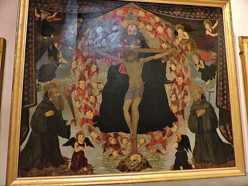 Trinity with Benedict and Gualberto, 1450, Alesso Baldovinetti