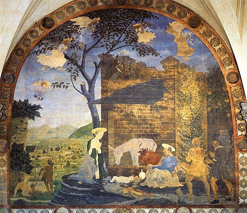 Adoration of the shepherds, 1460, Alesso Baldovinetti