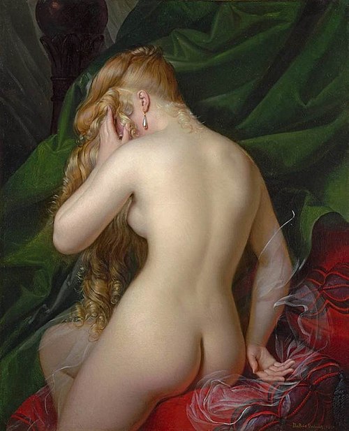 Female Nude, Back View, 1831, Alexandre Jean Dubois Drahonet
