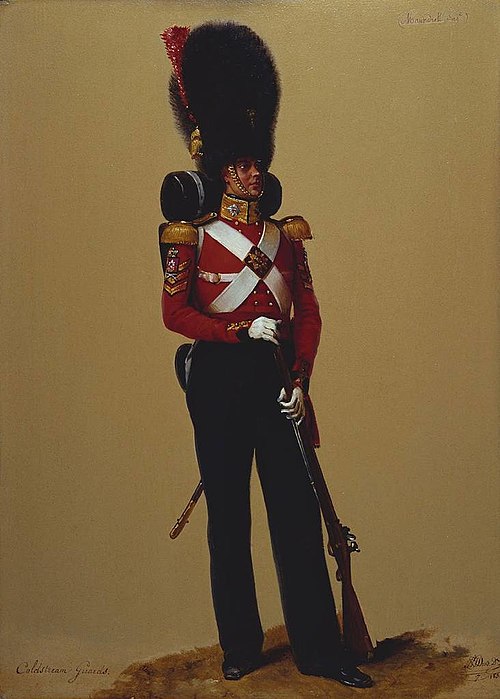 Colour-Sergeant William Maundrell, Coldstream Guards, 1831, Alexandre Jean Dubois Drahonet