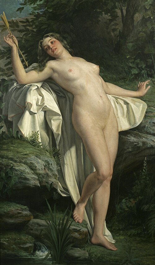Diane au bain, , Alexandre-Jacques Chantron